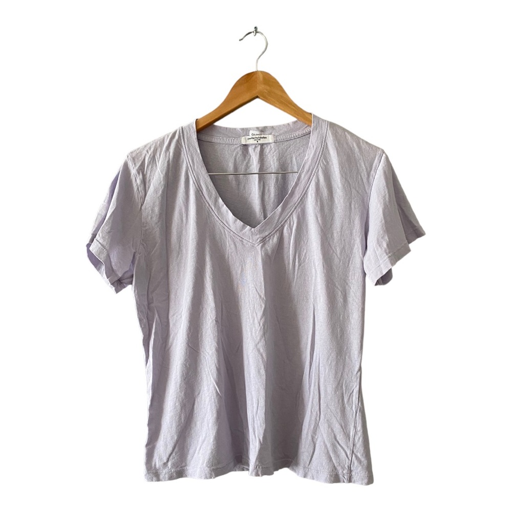 Perfectwhitetee cotton tshirt Tee Top T-Shirt V-Neck M